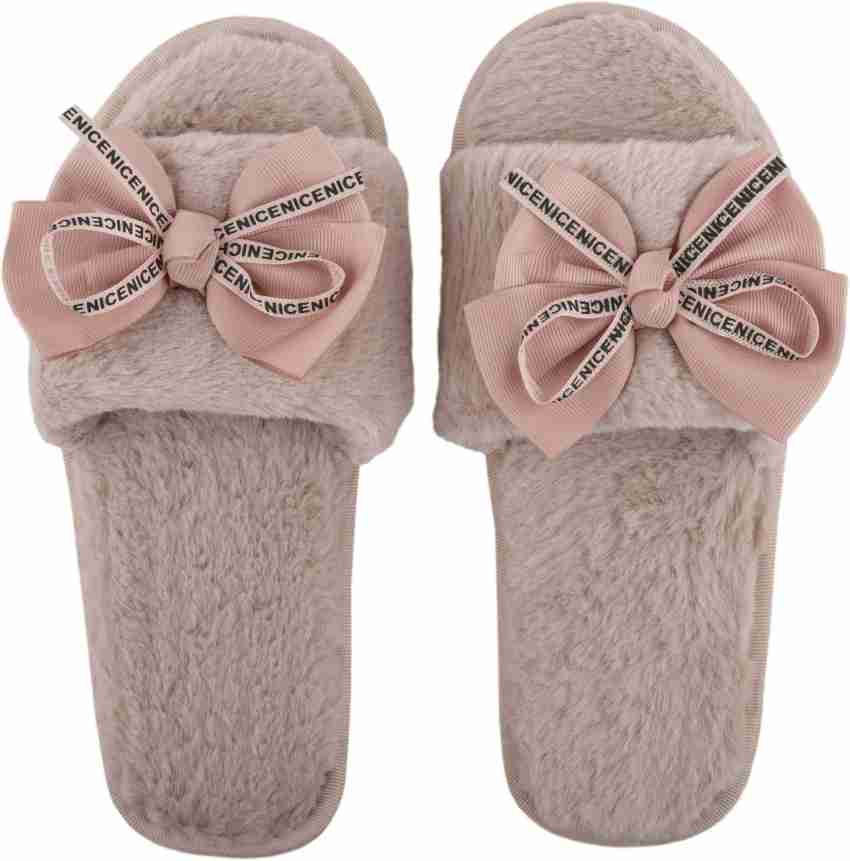 IRSOE Women Fur Pink Comfortable Indoor & Outdoor Slippers, Womens Flipflop, Womens Fancy Slippers, Girls Slippers flip Flop Slides - Buy IRSOE Women  Fur Pink Comfortable Indoor & Outdoor Slippers, Womens Flipflop