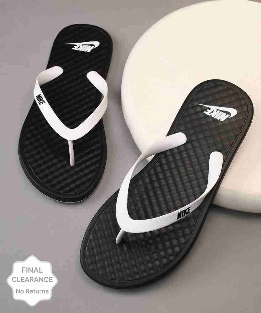 Nike black sale rubber flip flops