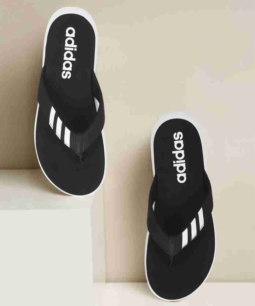 Adidas cushioned flip flops online