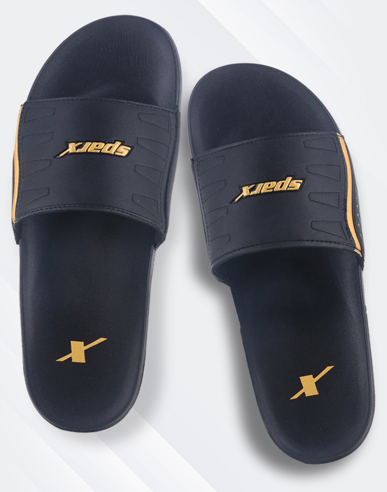 mens gold slides