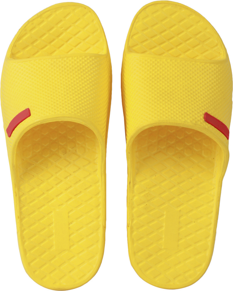 mens yellow flip flops