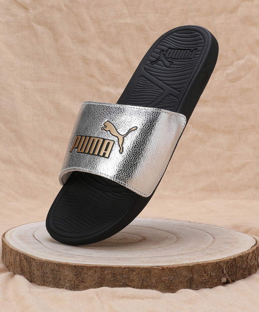 PUMA Men Cool Cat 2.0 Metallic Shine Slides