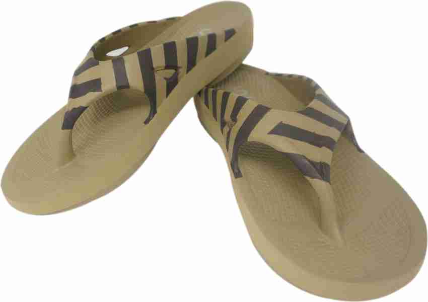 Khaki best sale flip flops