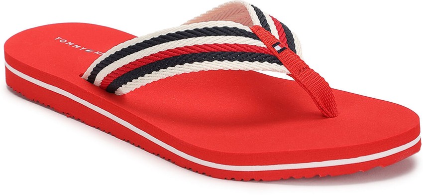 Tommy hilfiger red online slippers