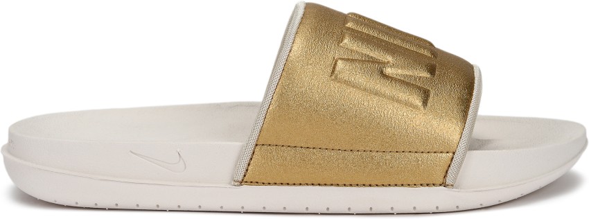 Nike womens discount slides rose gold