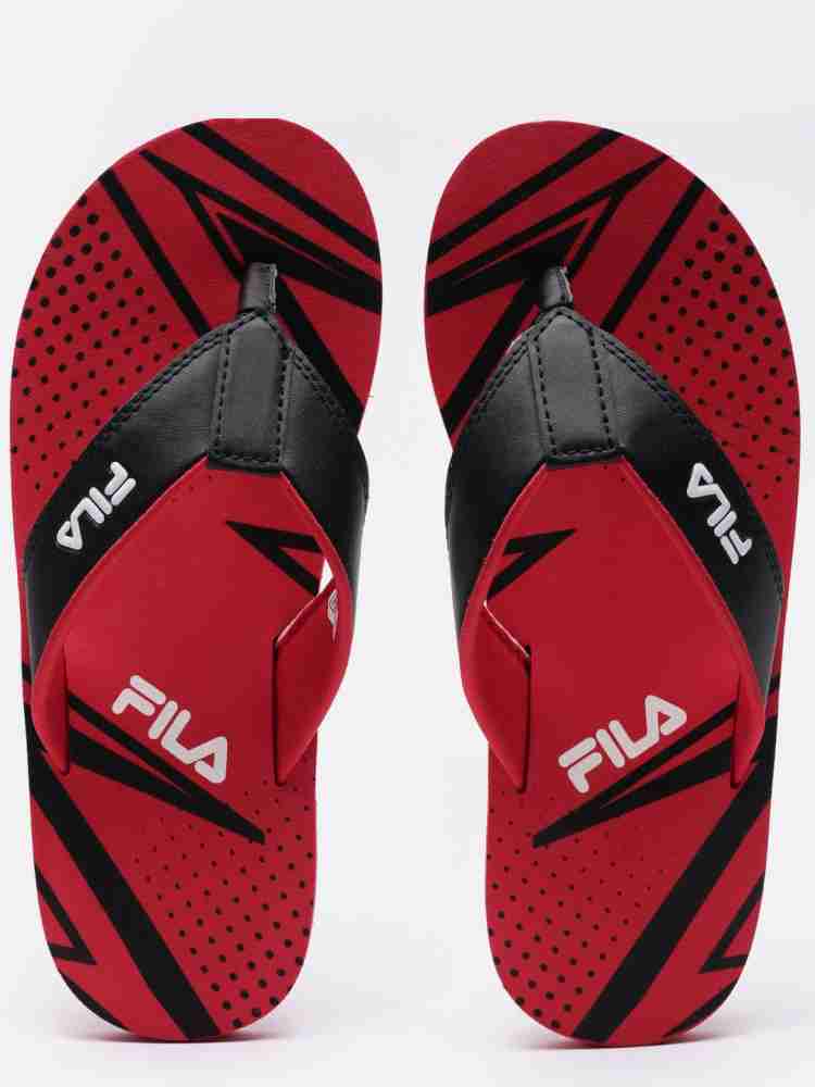 Fila slippers online red