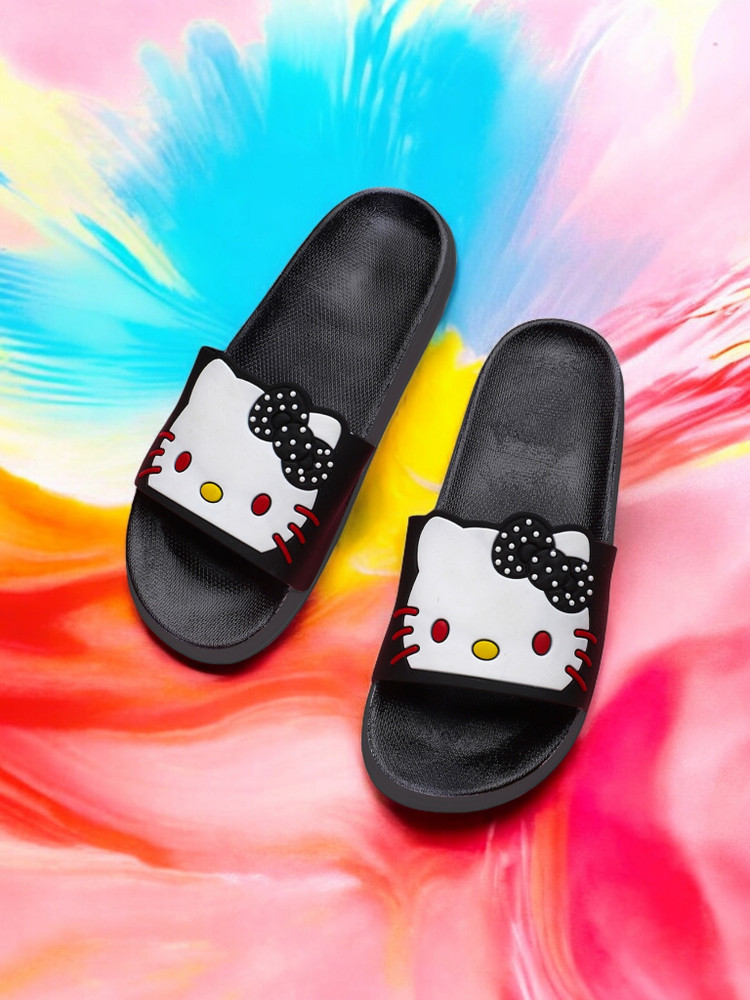 Kitty slippers for girls clearance