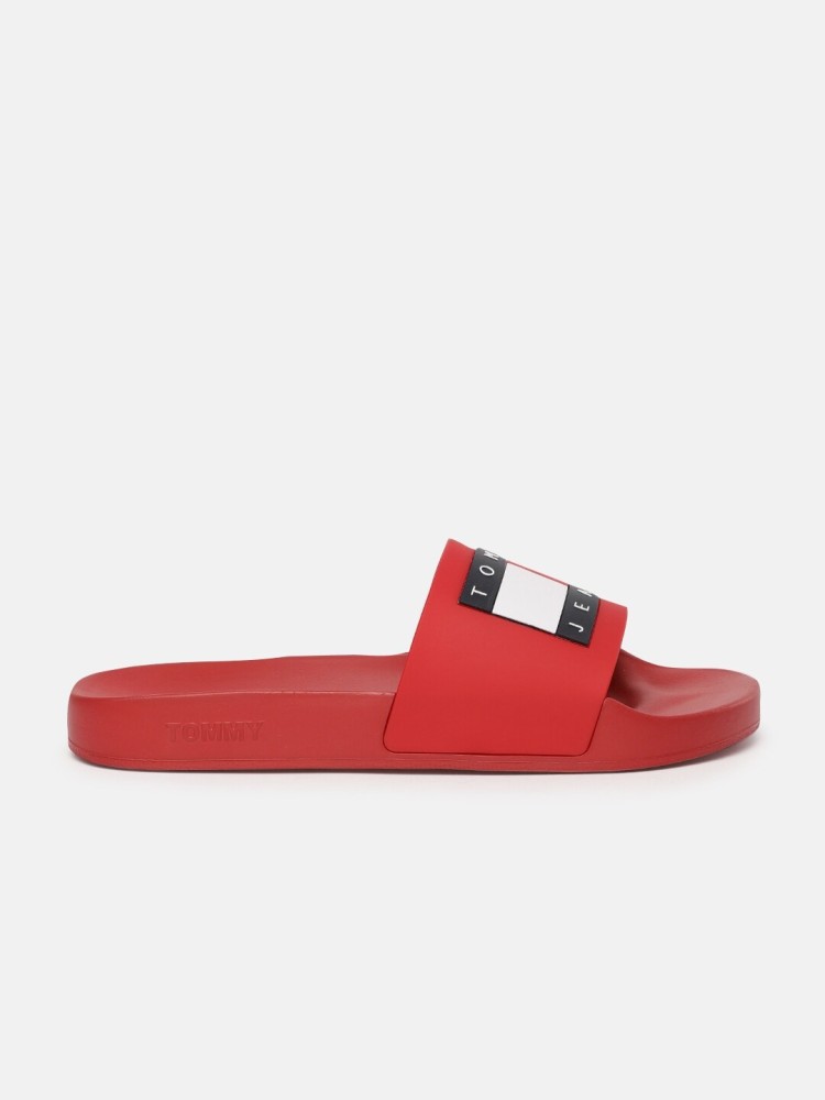 Tommy hilfiger red online slides