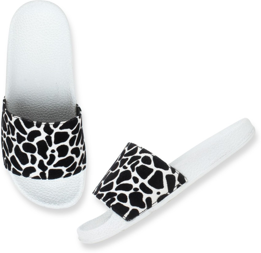 Womens adidas leopard slides hot sale