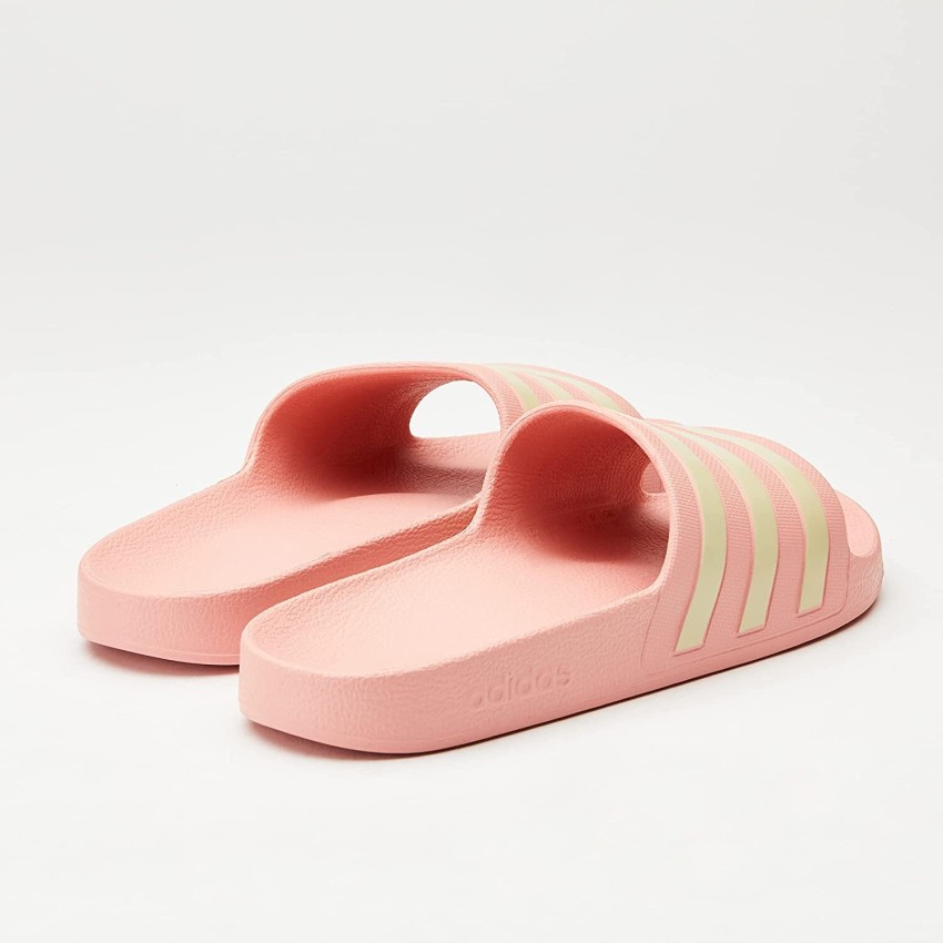 Girls pink adidas discount slides