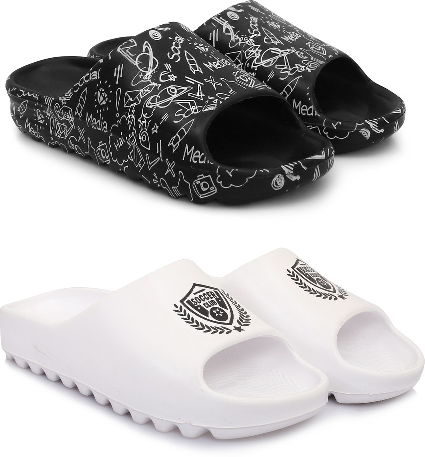 Mediwalk Men 2 Pair EVA Trending slider Stylish Slipper for mens