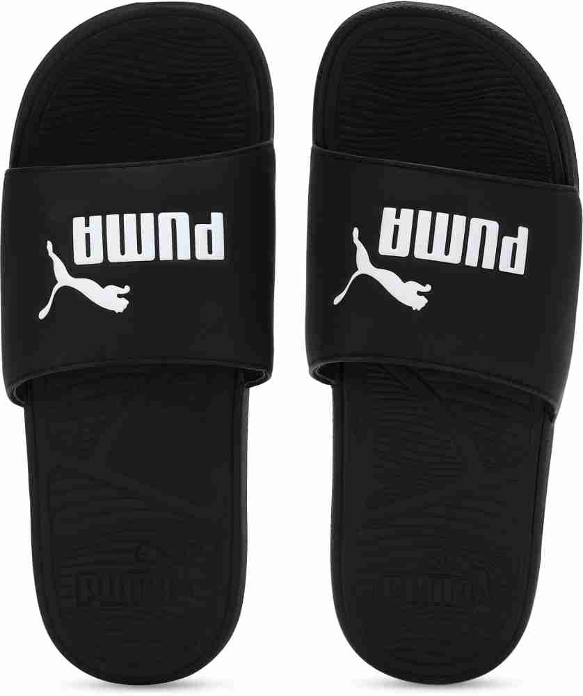 Nike slides black online white