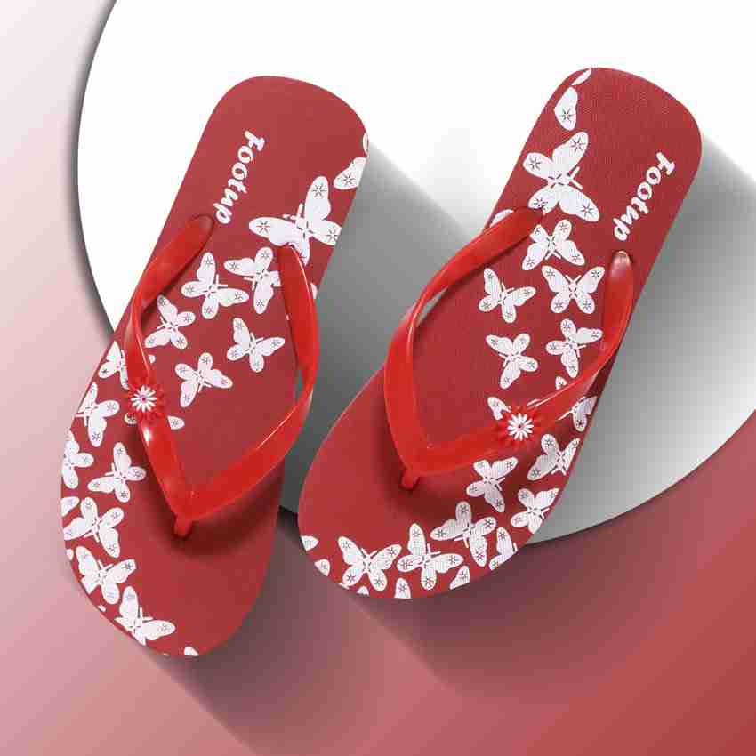 Red flip online flops ladies