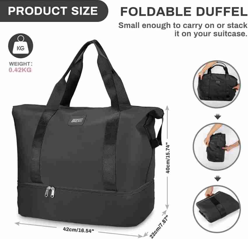 RISHAV HANDICRAFTS Travel Bags for Women, Duffle Bags, Foldable Vanity,  Waterproof, Ladies Small Travel Bag - 41 Liter Expandable Travel Bag -  Price in India, Reviews, Ratings & Specifications