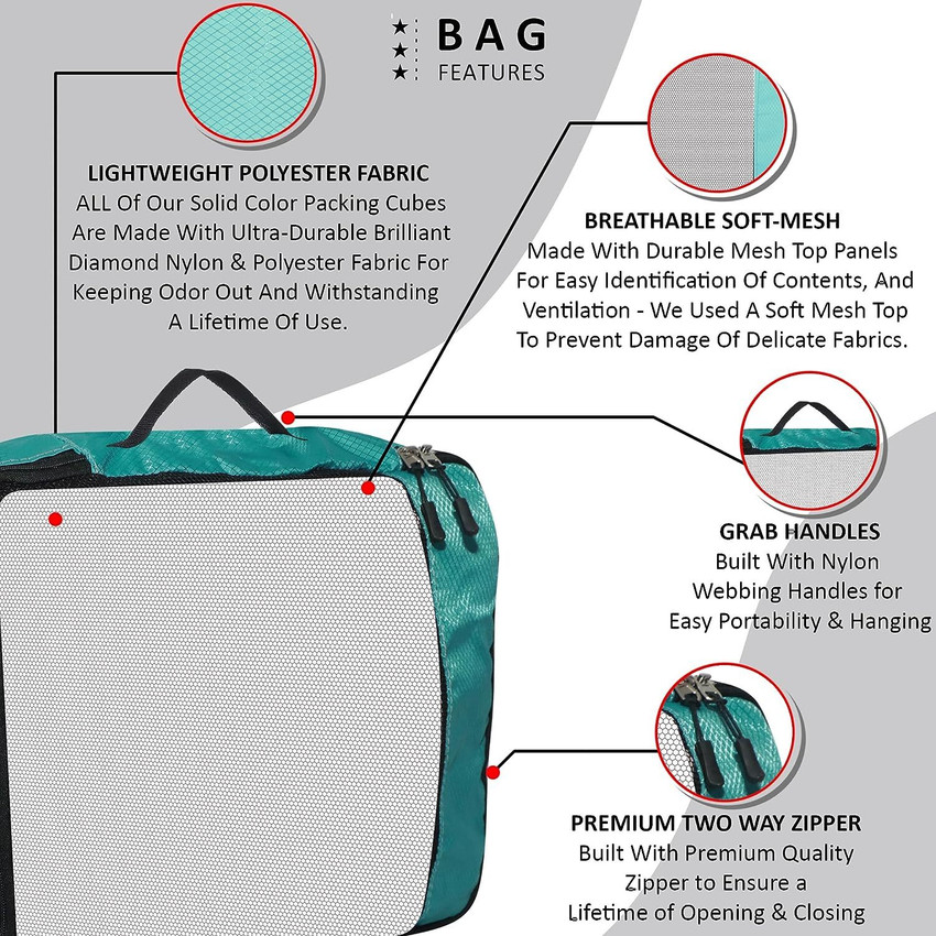 Slim best sale packing cubes