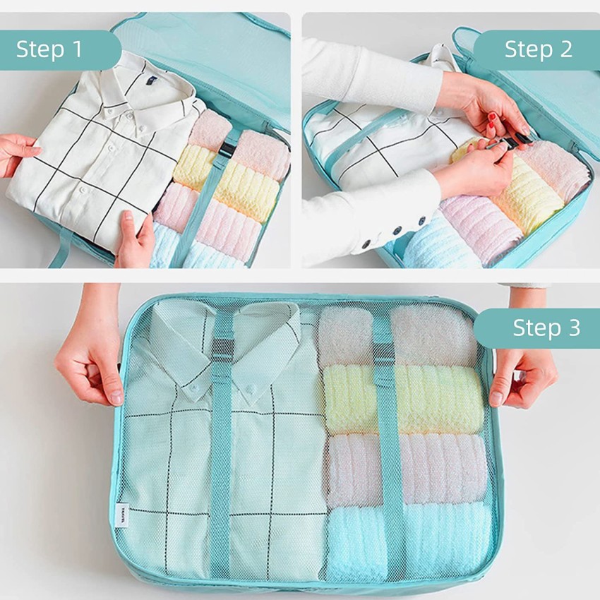  6 Set Packing Cubes for Suitcases, Travel Bag