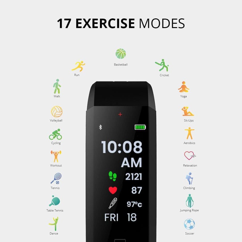 GOQii Smart Vital Fitness SpO2  Review, body temperature & blood pressure  tracker (Price in India) 