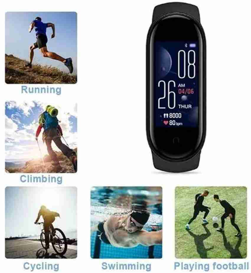 Clairbell CC 22 M5 Smart Bracelet Bluetooth Smart Band Fitness Sport Men Black Strap Price in India Buy Clairbell CC 22 M5 Smart Bracelet Bluetooth Smart Band Fitness Sport Men Black Strap online at F...