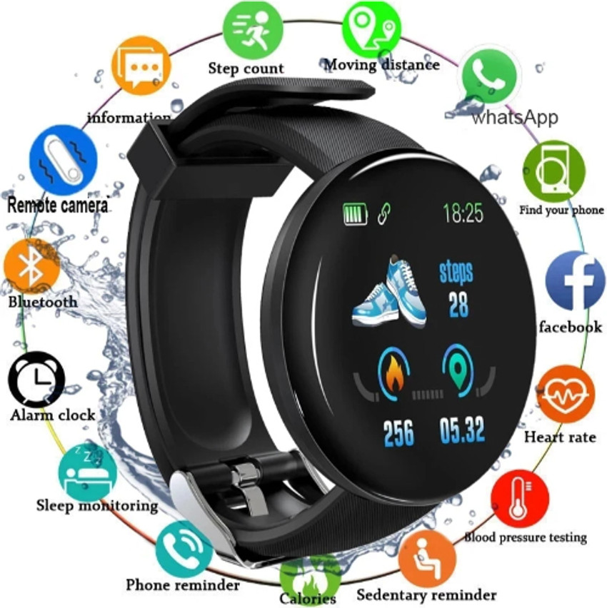 D18 fitness on sale tracker smart watch