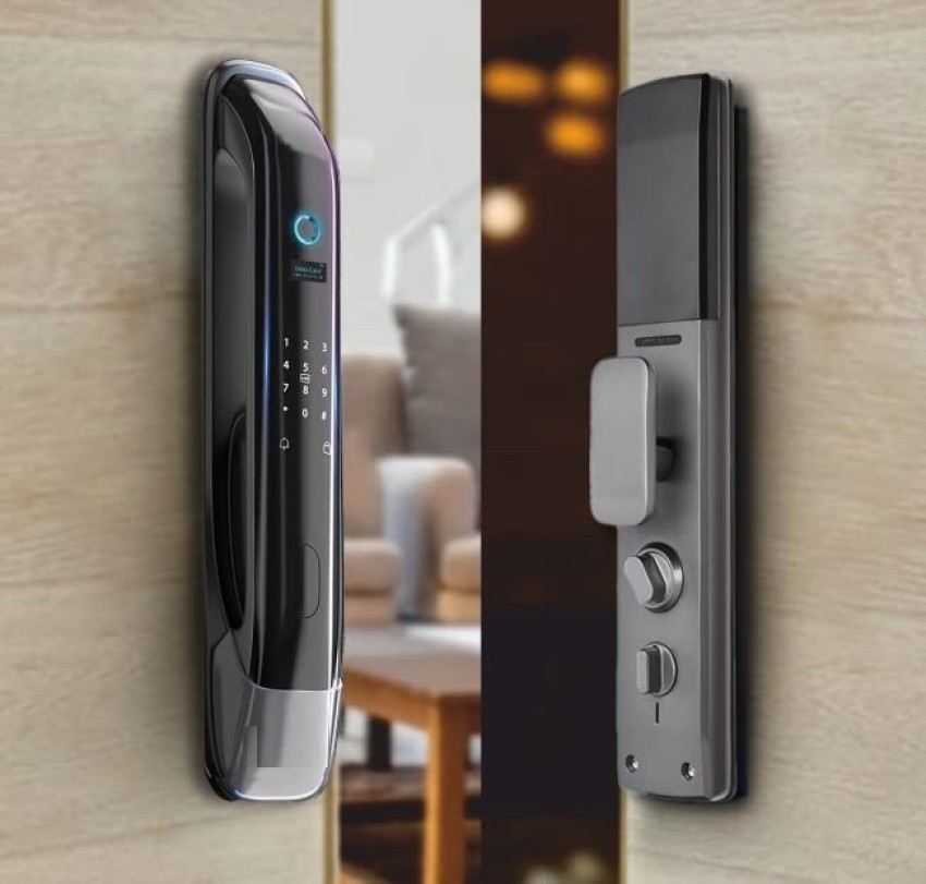 Buy iPlug i-04 Mortise Smart Door Lock For Home With RFID, Pin Code,  Fingerprint, Wifi Mobile App & Key Access - Black Online at Best Price in  India 