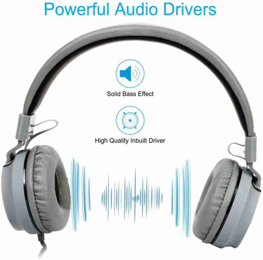 Laploma Trane On Ear Wired Headphones Grey Black Wired without