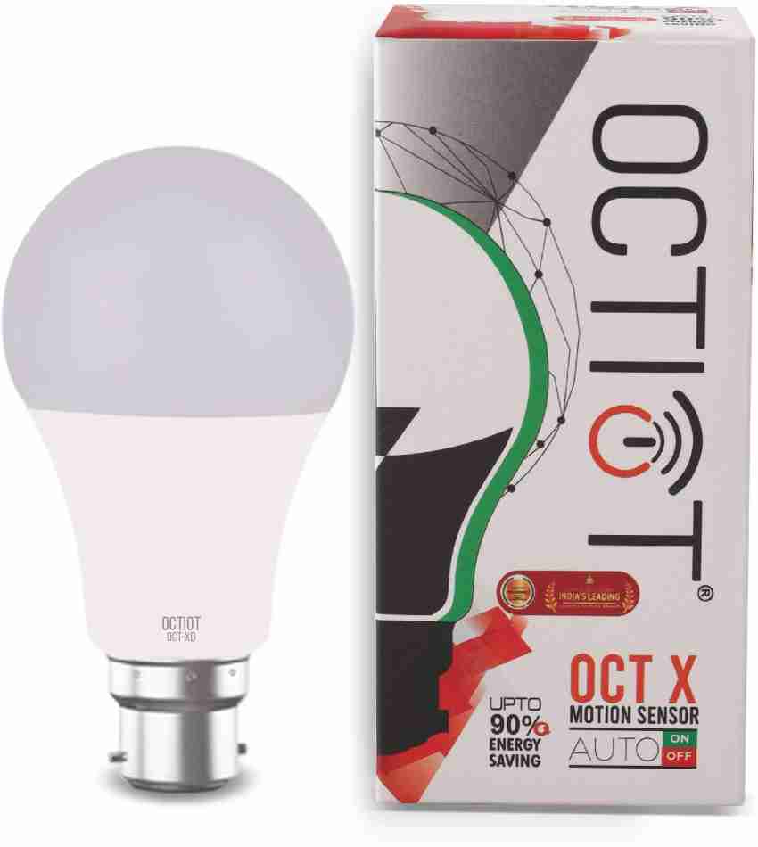 OCTIOT OCT XD B22 Motion Sensor LED Bulb Auto on off 7W COOL