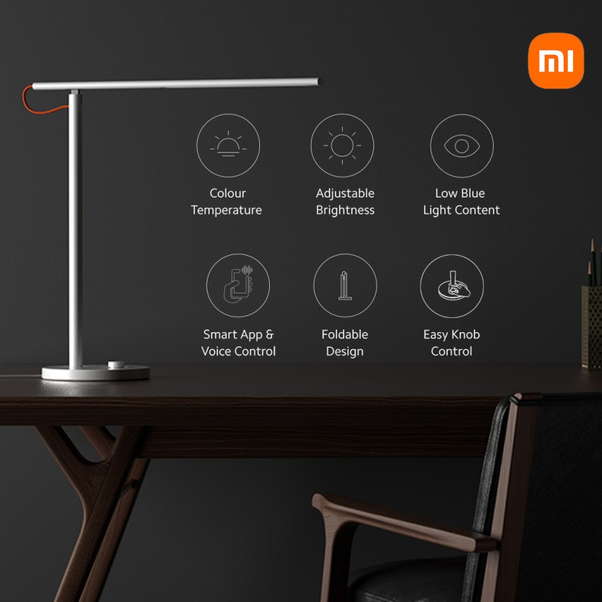 Mi Smart Desk Lamp 1S 2, Bulbs, Lamps, Table Lamp, Desk Lamp, Works with Alexa  and GA Table Lamp Price in India - Buy Mi Smart Desk Lamp 1S 2, Bulbs, Lamps, Table  Lamp, Desk Lamp