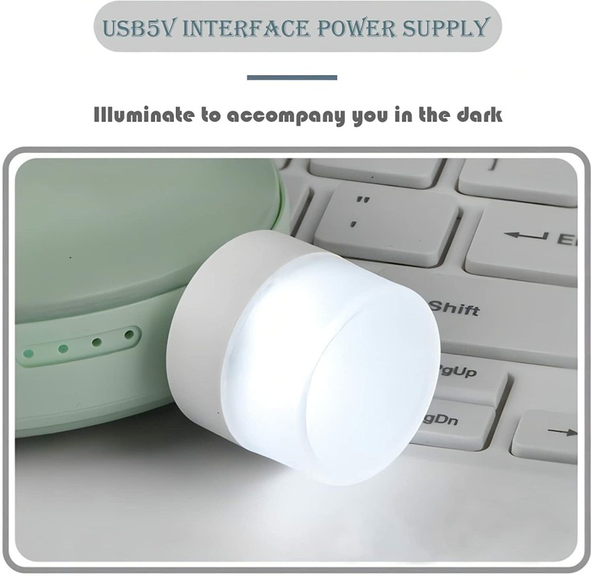 Alchiko Mini LED Night Natural White USB Light Bulb for Indoor