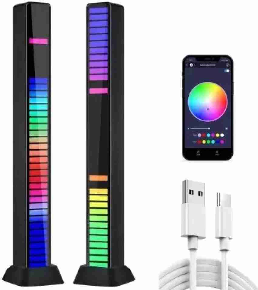 Luminária Led Rgb Rádio Relógio Smart App Bluetooth Usb Fm - Ravan Store