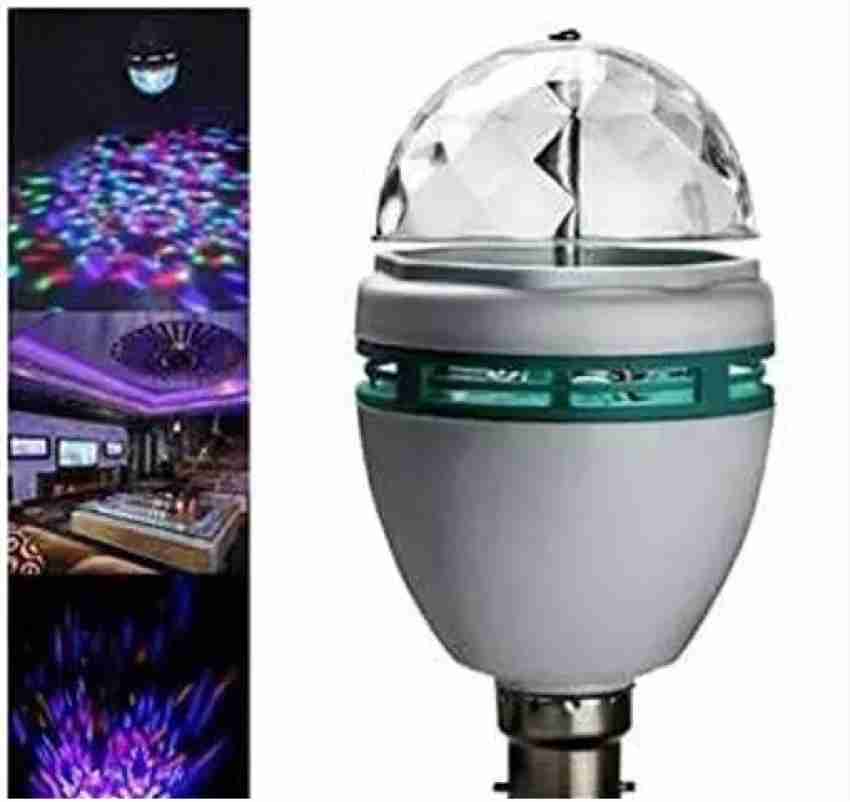 Party 6W LED B22 E27 Crystal Ball Rotating Bulb Disco Lamp Stage Light Bulb