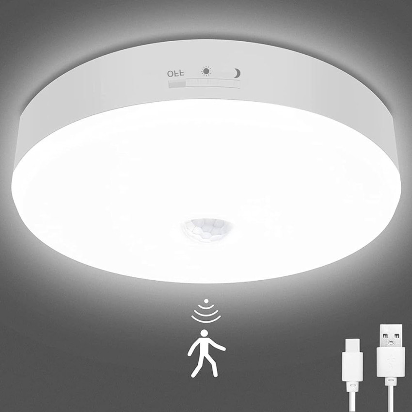 Veraa Motion Sensor Ceiling Light for Home with USB Charging