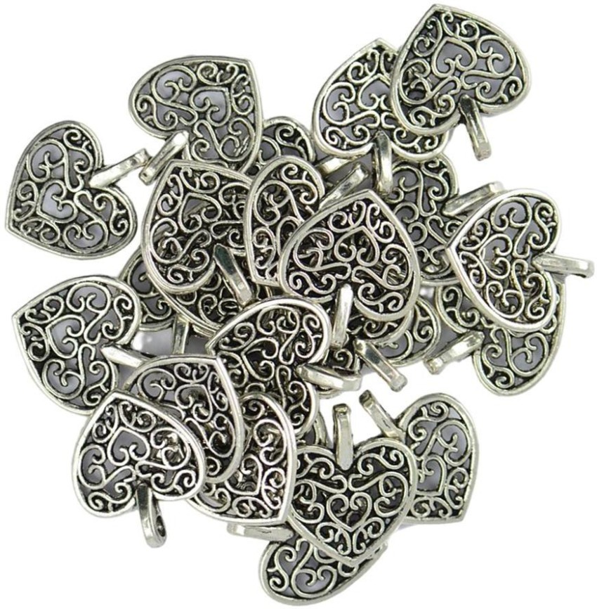 50PCS Tibetan Silver Alloy Charms Pendant For Jewelry Making DIY