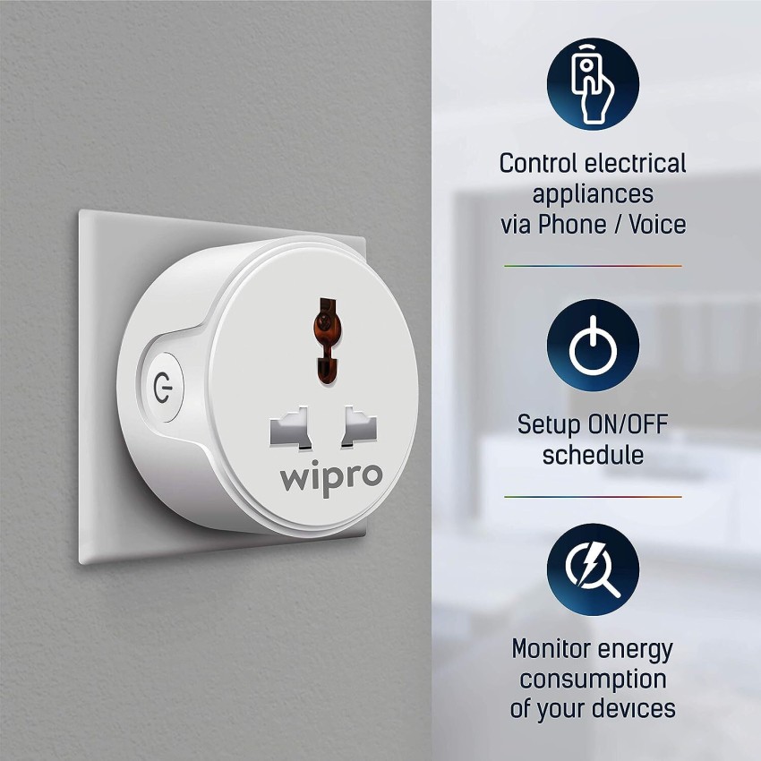 Wipro 10 Amp Smart Plug Smart Plug Price in India - Buy Wipro 10