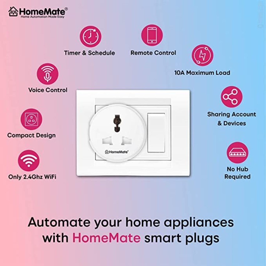 Smart Wifi 10A Wall Plug - 4 Pack