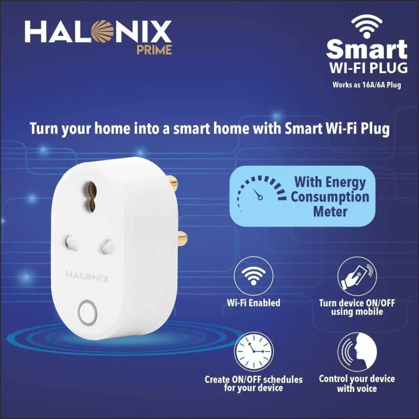 Smart Plug 2 Packs 16A Wi-Fi Enabled with Timer Energy Monitor