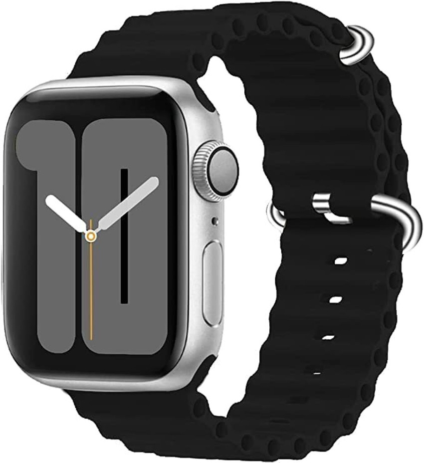 Black velcro apple watch band deals