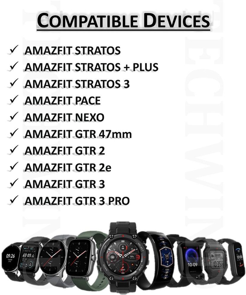 Amazfit stratos 22mm top