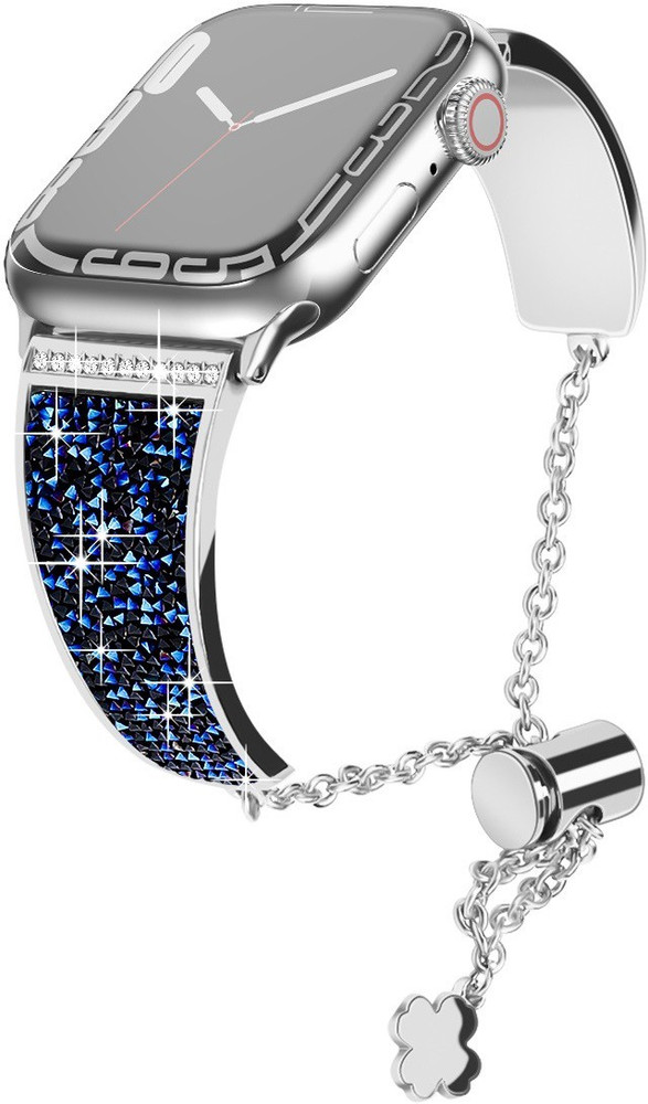 Oboe 45mm Diamond Bling Cuff Bracelet for Apple Watch iWatch