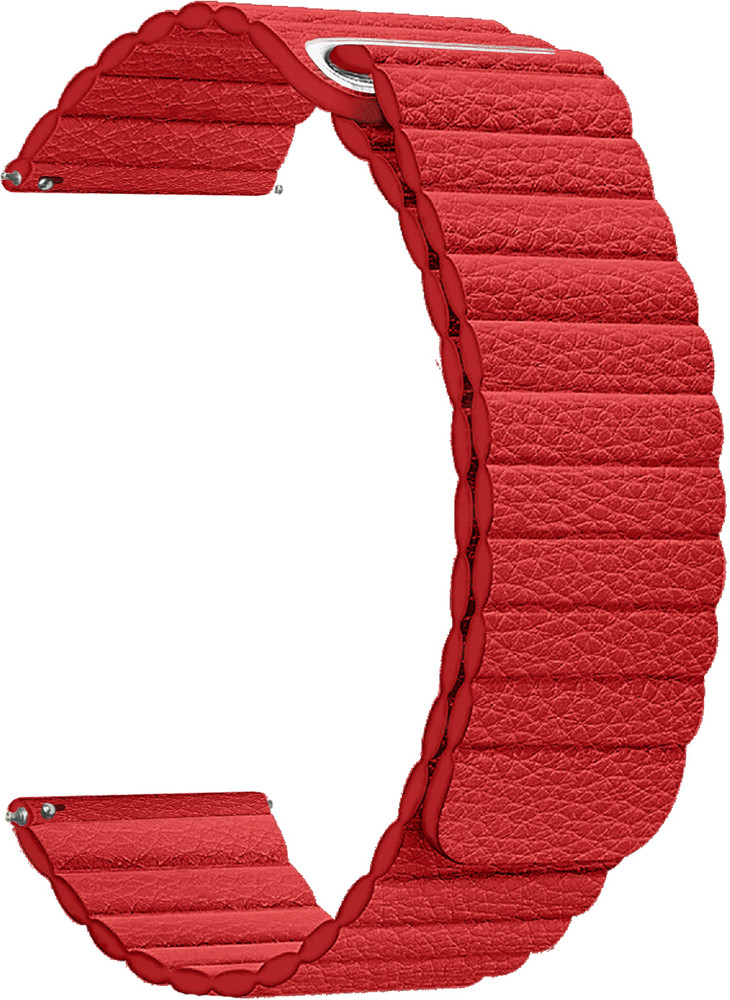 ACM Leather Watch Strap 22mm for Pebble Zen Pro Smartwatch Red Smart Watch Strap Price in India Buy ACM Leather Watch Strap 22mm for Pebble Zen Pro Smartwatch Red Smart Watch