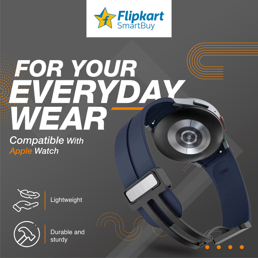 Flipkart SmartBuy Soft Silicon Magnetic Closure Strap Belt Compatible 45mm Watch 5 4 Classic 40mm 42mm 44mm 46mm Smart Watch Strap Price in India Buy Flipkart SmartBuy Soft Silicon Magnetic Closure St...