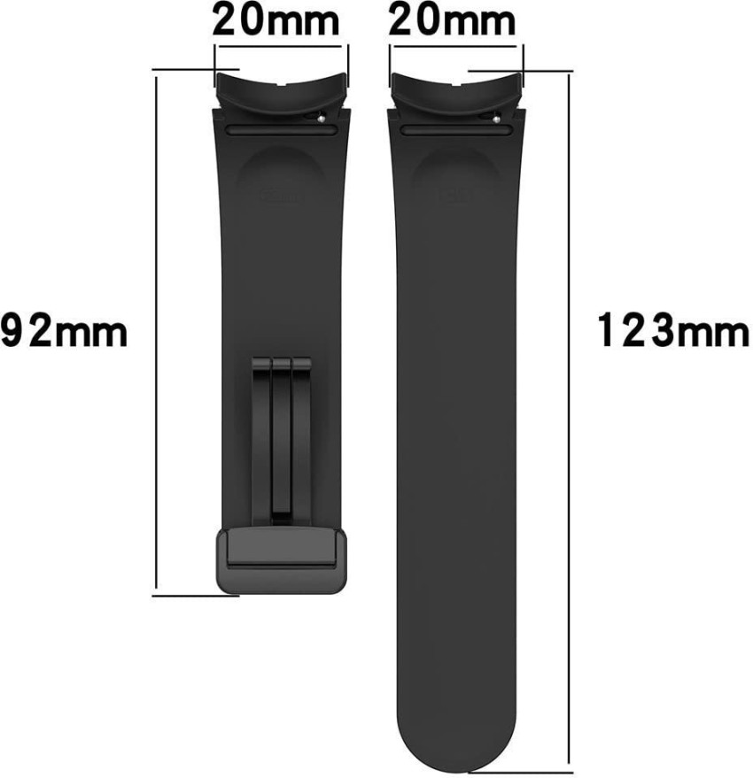 20mm No Gaps Silicone Band for Samsung Galaxy Watch 4 40mm 44mm/4