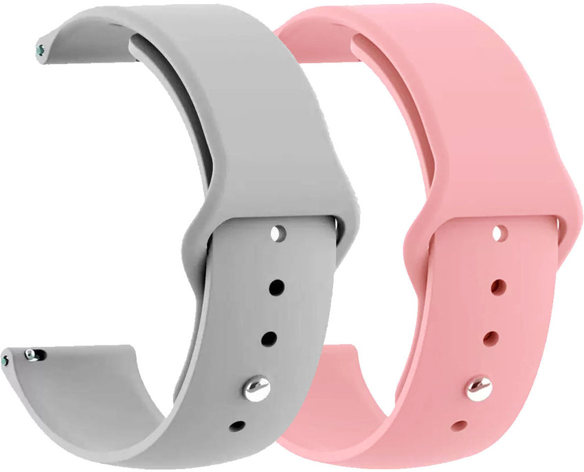 AOnes Pack of 2 Silicone Belt Watch Strap for Fireboltt Rebel