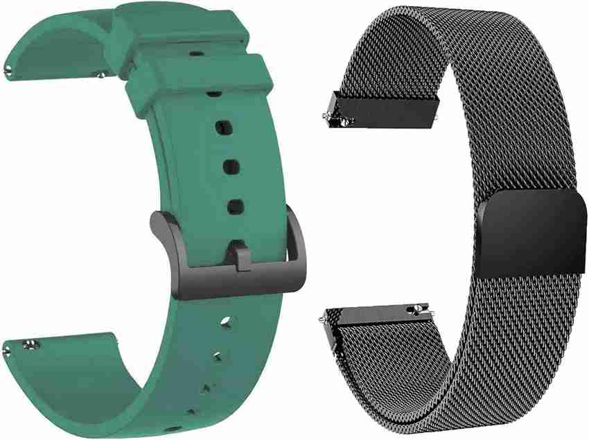 KHR 19mm Magnetic Chain Silicon Strap for Noise Colorfit Pro 2 Oxy Pulse Beat and Boat Storm Smart Watch Strap Price in India Buy KHR 19mm Magnetic Chain Silicon Strap