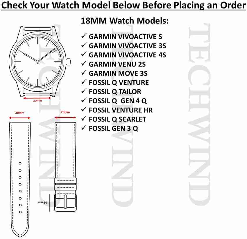 18mm fossil watch bands clearance