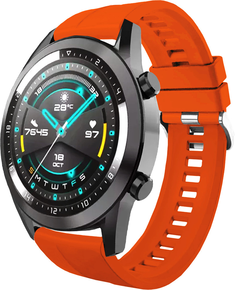 ACM Watch Strap Silicone Hook for Huawei Watch Gt 2 Classic 46mm
