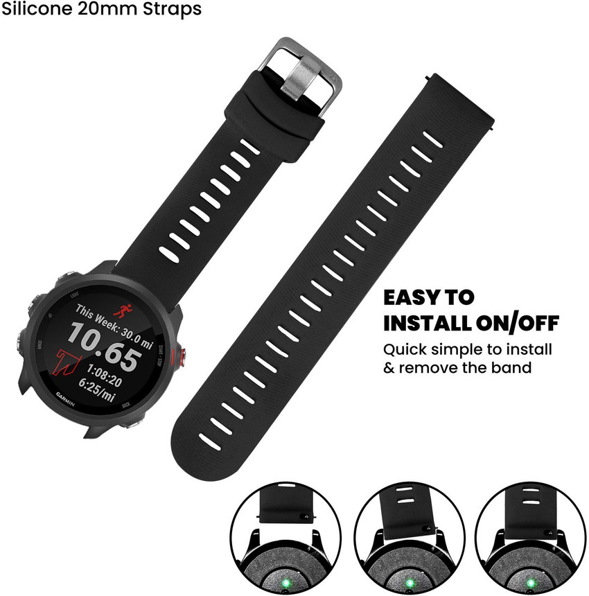 Protance Garmin Forerunner 645 245 Music Vivoactive 3 20mm Replacement Sport Smart Band Strap Price in India Buy Protance Garmin Forerunner 645 245 Music Vivoactive 3 20mm Replacement Sport Smart Band...