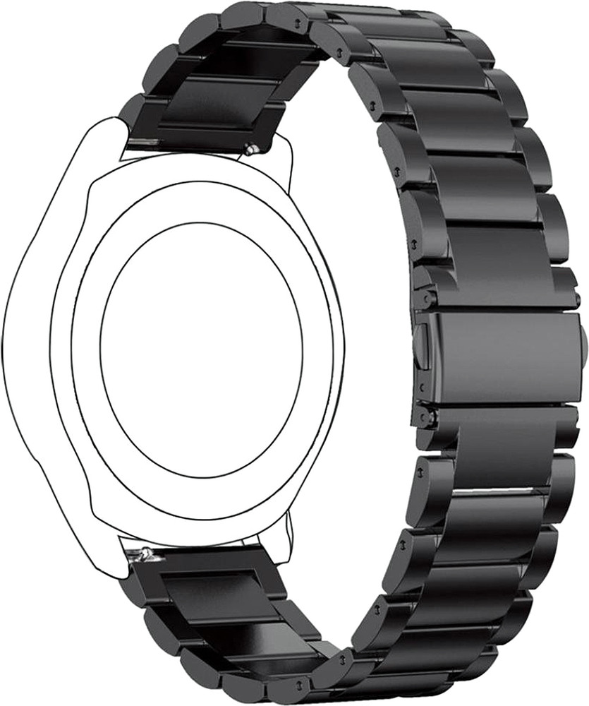 ACM Watch Strap Metal for Samsung Gear Sport 42mm Smartwatch Belt Black Smart Watch Strap Price in India Buy ACM Watch Strap Metal for Samsung Gear Sport 42mm Smartwatch Belt Black