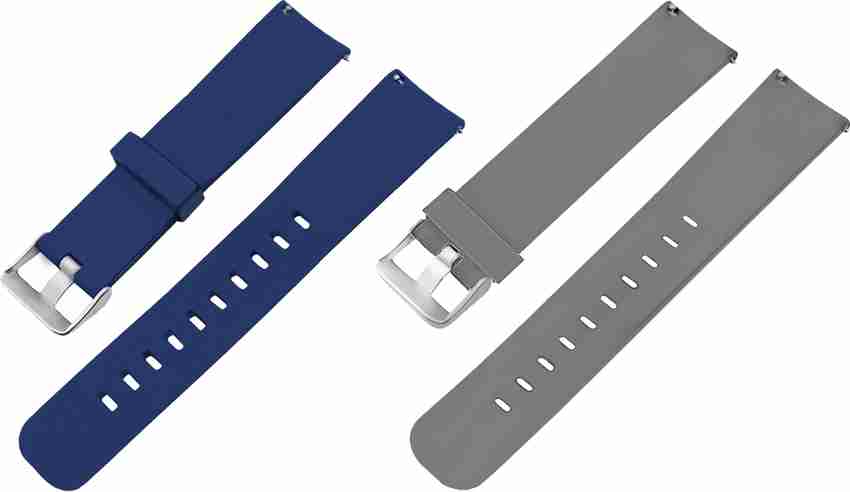 ACM Pack of 2 Watch Strap for Misfit Vapor Smartwatch Blue Grey