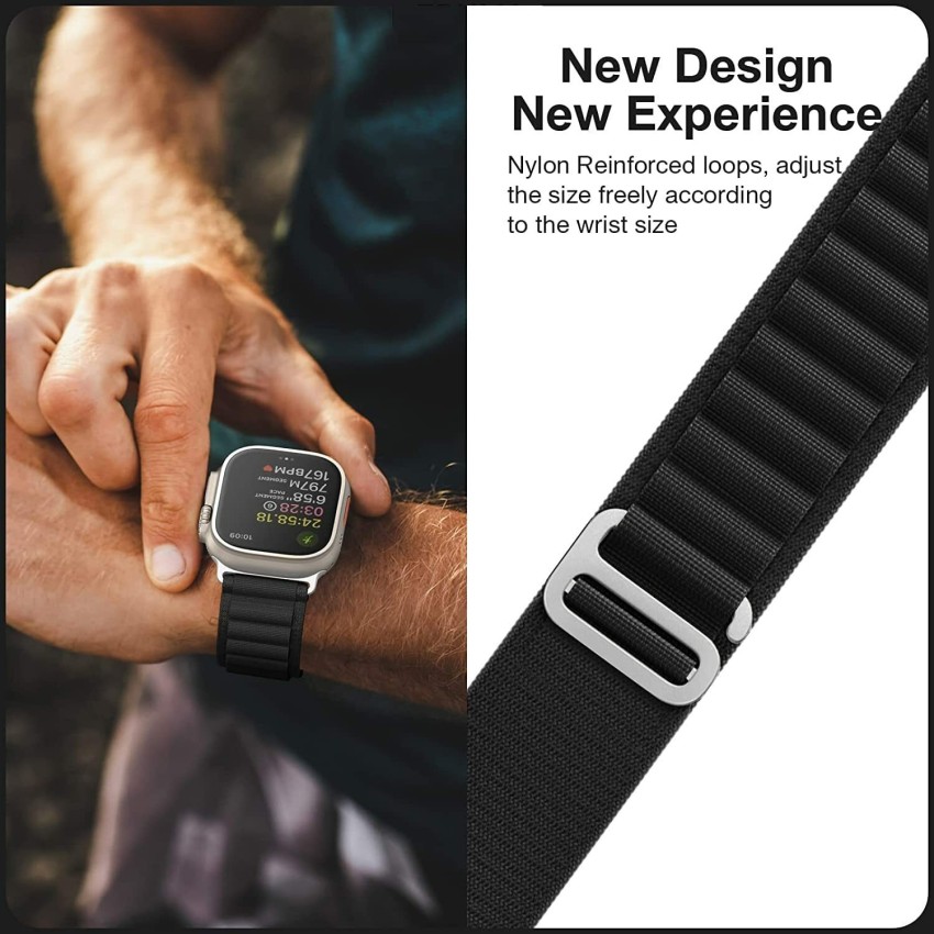 Alpine Loop Band Straps For Apple iWatch 44/45/49mm-Black – CellFAther