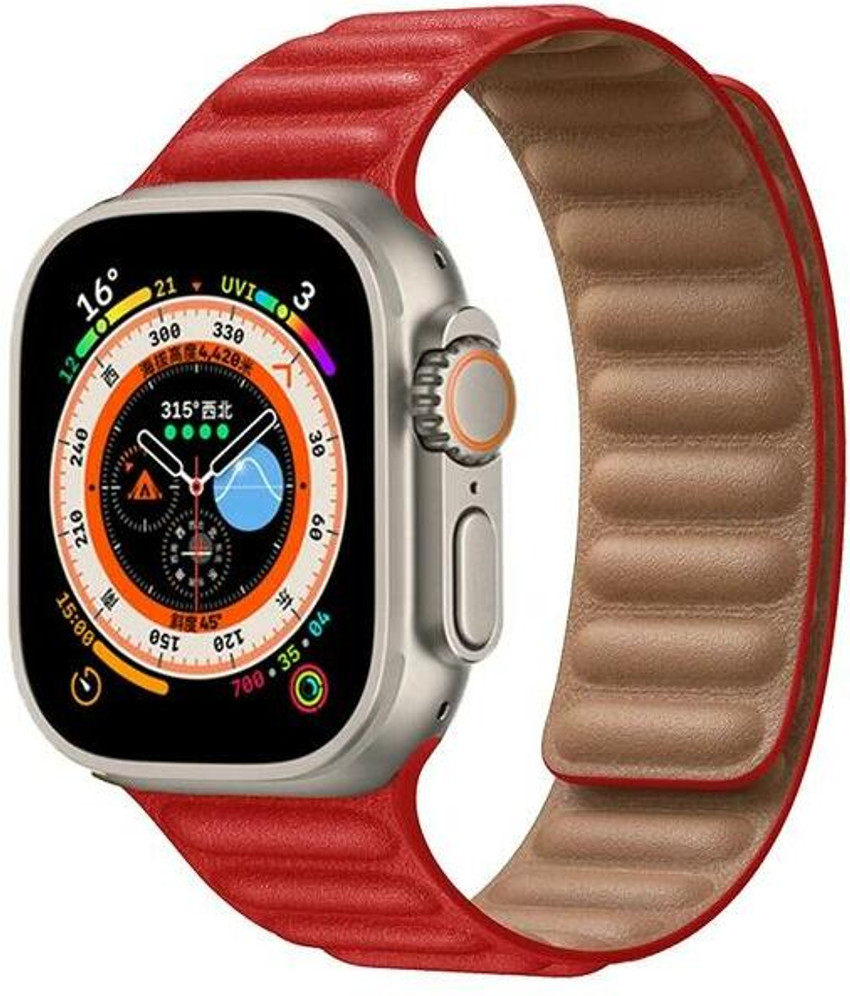 Nik s World 42 44 45 49 mm Magnetic Capsule Leather Band for